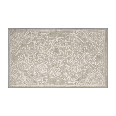 Machine Washable Gray Area Rug