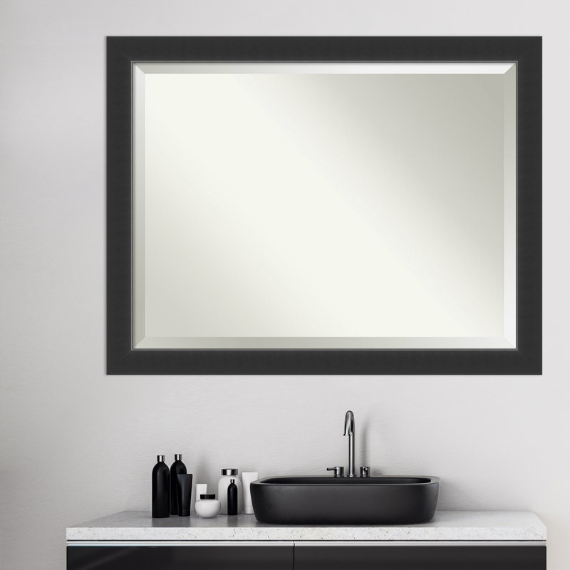 Hatton Flat Mirror, 35" x 45" , Black