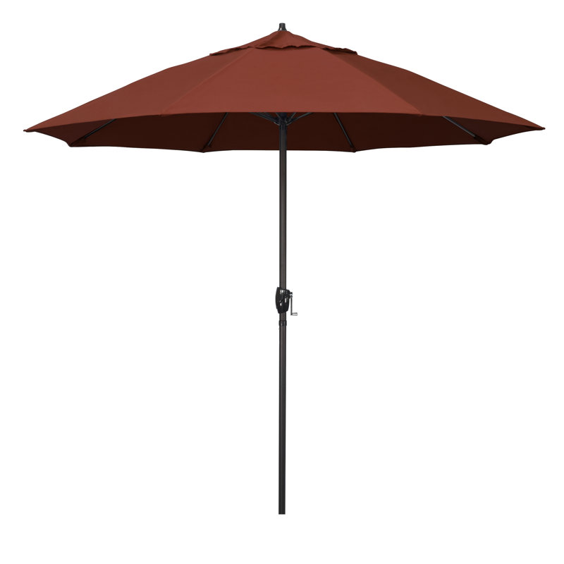 Parasol de marché 7,5 pi Gino, H 102 po x l 108 po x P 108 po, Toile toile terre cuite Sunbrella®
