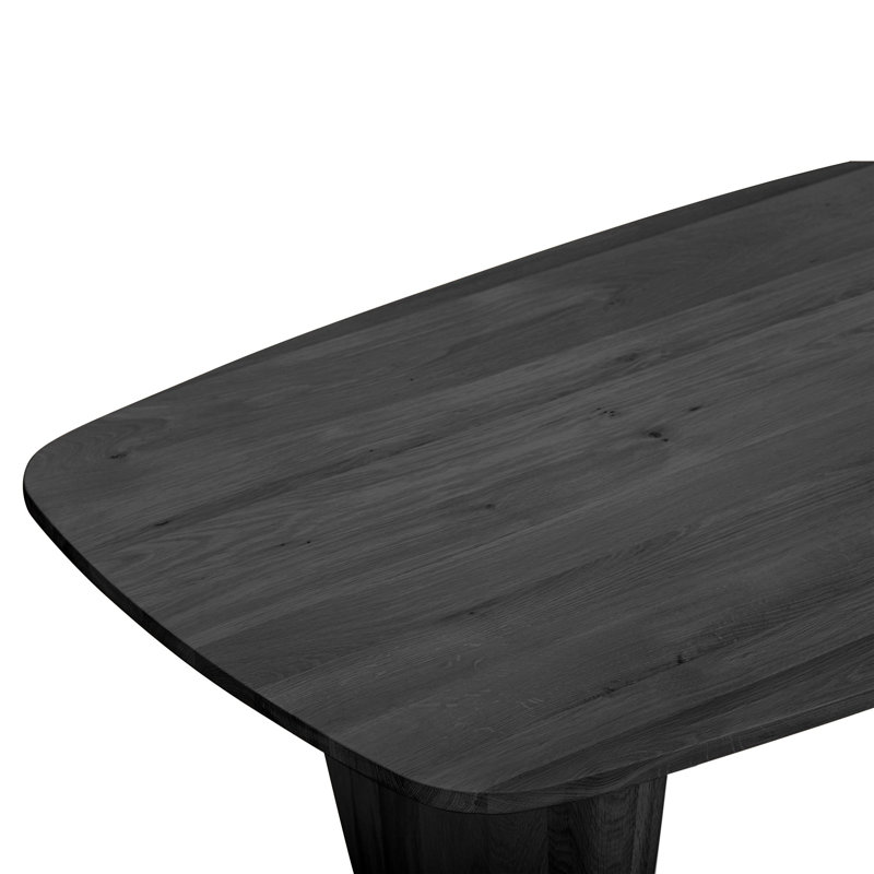 Luna Oak Coffee Table, Black Oak, Black
