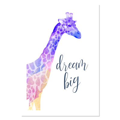 Rolled Dream Big Paper Print