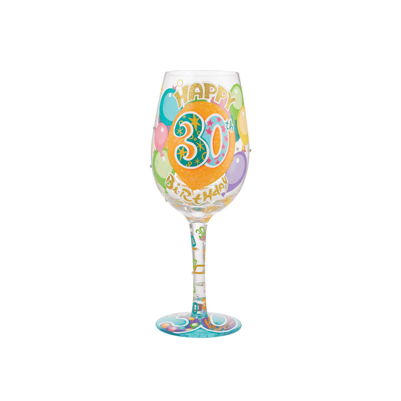 Verre à vin Lolita Happy 30th Birthday 9 po