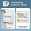 Meuble-lavabo 30 po avec comptoir en céramique-541756037