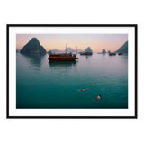 Halong Bay Swim - Picture Frame Photograph on Paper