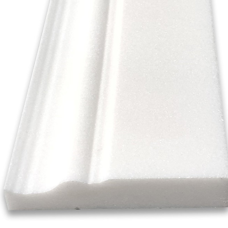 Carreau de marbre blanc 4 po x 12 po