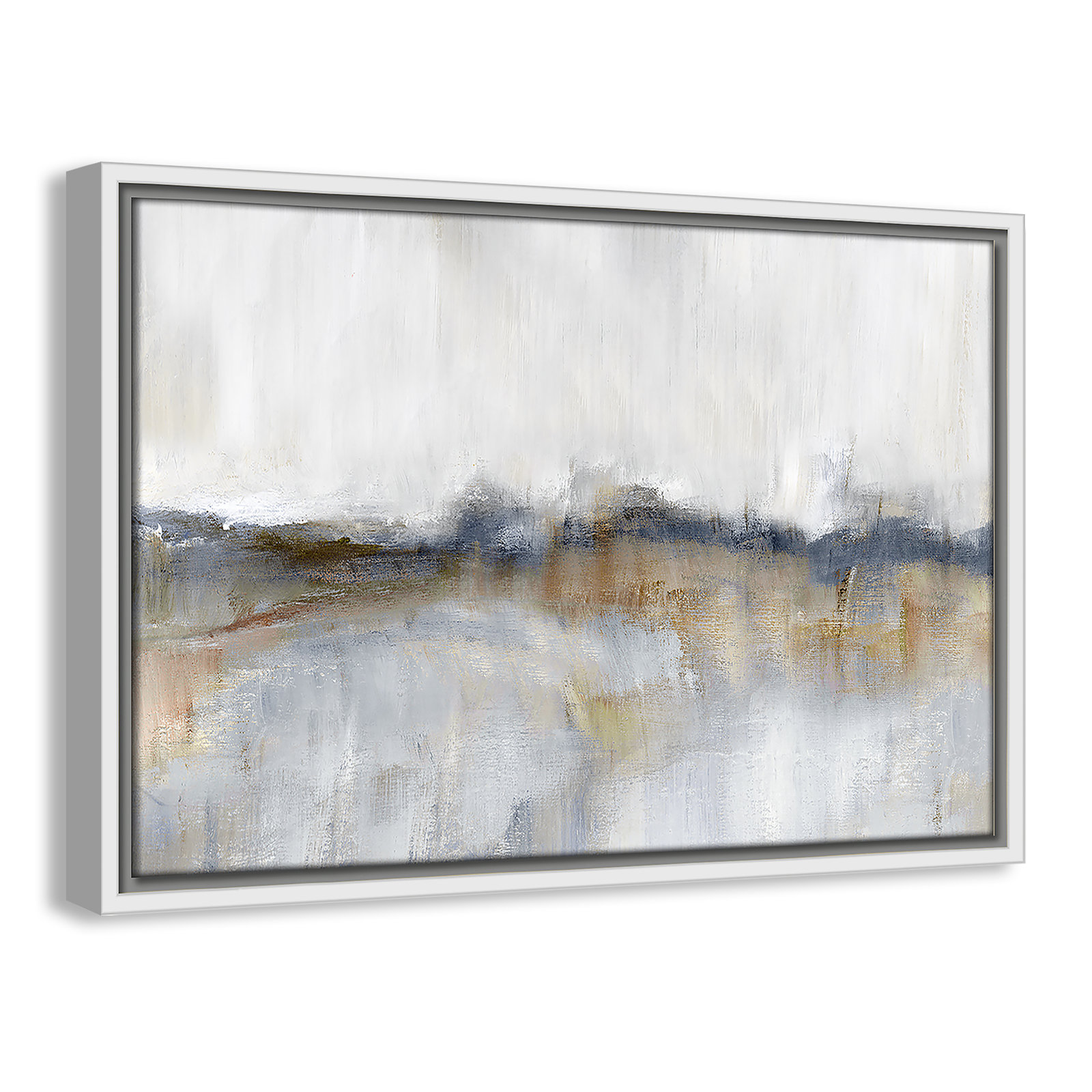 Autumnal Tide by Nan - Floater Frame Print on Canvas, 13.5" H x 19.5" W, White