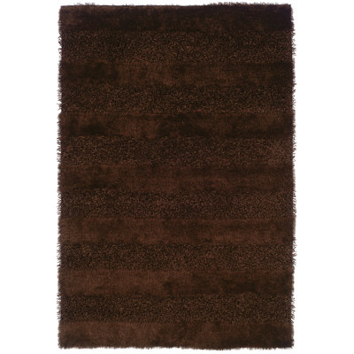 Tapis brun touffeté à la main Reith