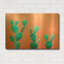 Tableau mural en métal doré « Lapins à pointes » de Luxe, 91,4 cm x 61 cm-224966129