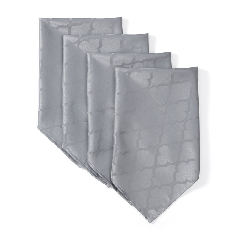 Sarok Rectangle Geometric Jacquard Tablecloth, Gray