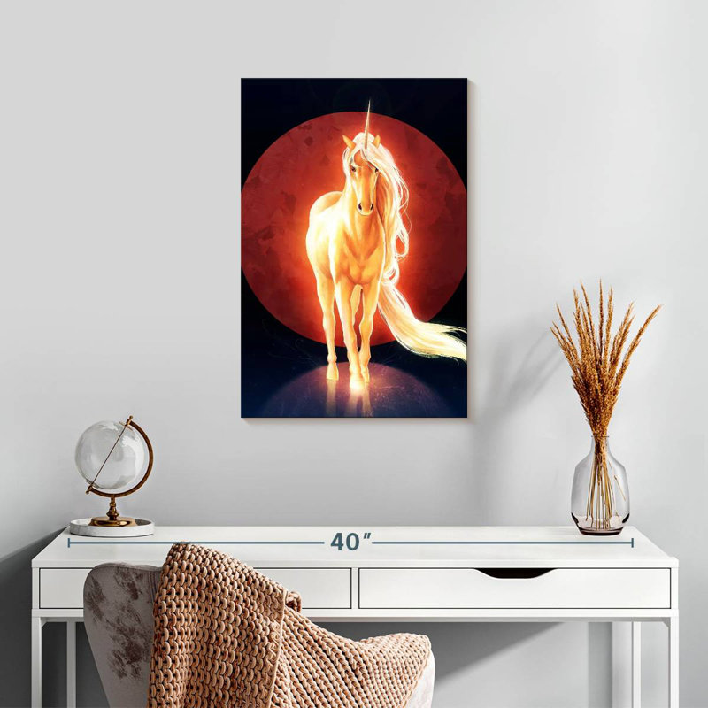 Brampt The Last Unicorn, 24" H x 16" W