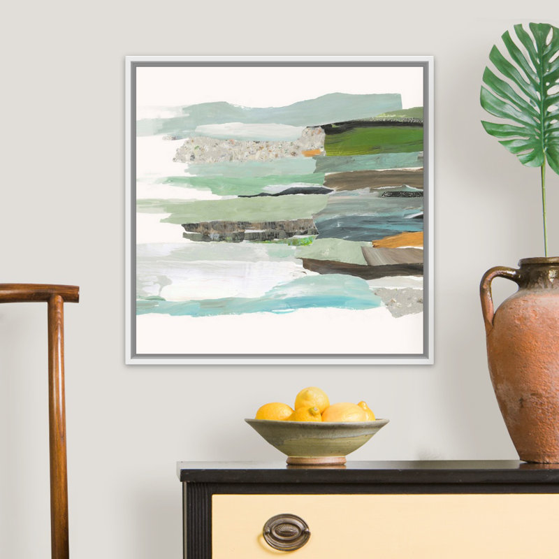 Reproduction d’art sur toile, "course II" par PI studio, Cadre flottant blanc, H 26 po x l 26 po x P 1,75 po