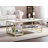 Caveney Coffee Table with Storage, Metal Frame, Industrial Cocktail Table