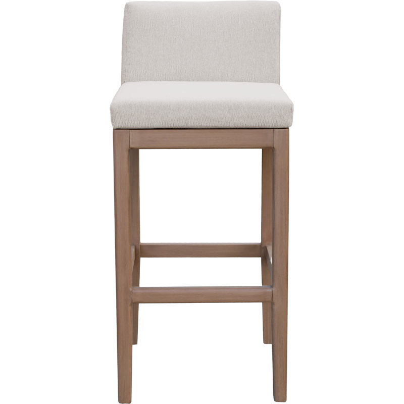 Tabouret de bar d'extérieur Nery, Crème