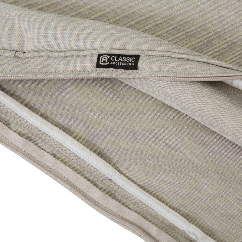 Pina Outdoor 5'' Cushion Cover, 5" H x 25" W x 27" D, Gray