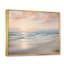 «Beach Serenity Gentle Pink Pastel Sunrise - Coastal Beach», reproduction sur toile-1022807142-1022807151