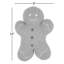 Coussin décoratif en polyester Gingerbread Man