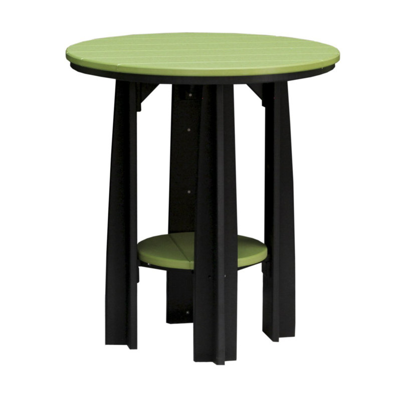 Table ronde 36 po Orchimont, Noir, Vert lime