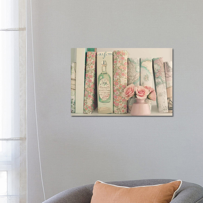 Art floral par Caroline Mint, impression sur toile tendue, H 40 po x l 60 po x 1,5 po