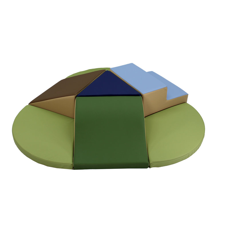 SoftScape Toddler Playtime Junction Climber Plus, Vert armée / bleu marine
