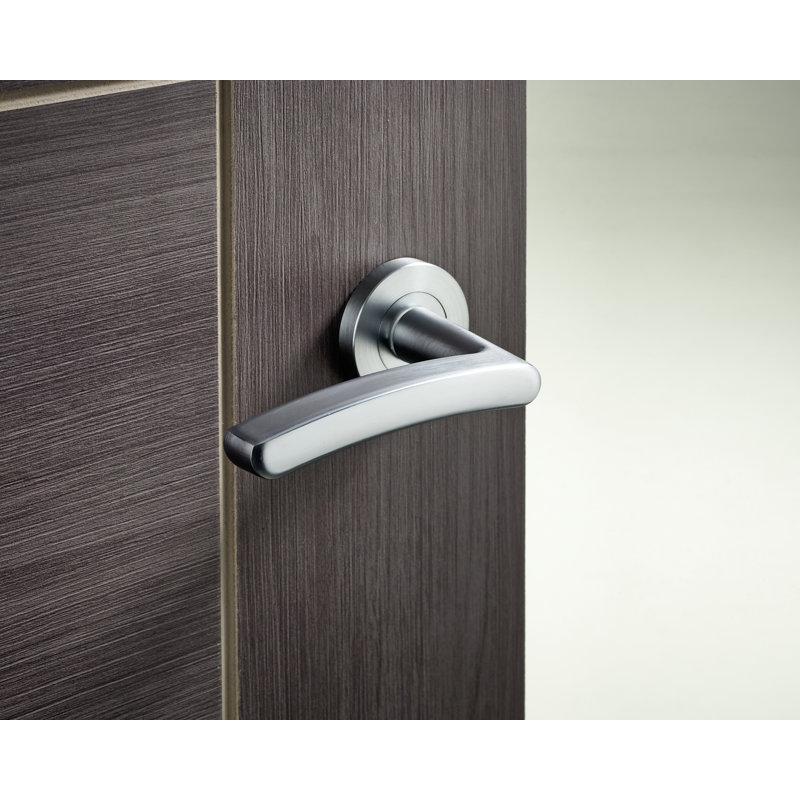 Single Dummy Door Handle, Satin Chrome