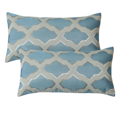 Geometric Rectangular Lumbar Pillow Cover