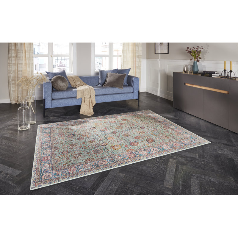 Mahal Tufted Jade Rug, Rectangle 120 x 160cm