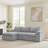 Cozy Modern Boneless L-Shaped Sectional Sofa – Reversible Chenille, Pet-Friendly, Cloud-Like Comfort, No Assembly-339413726