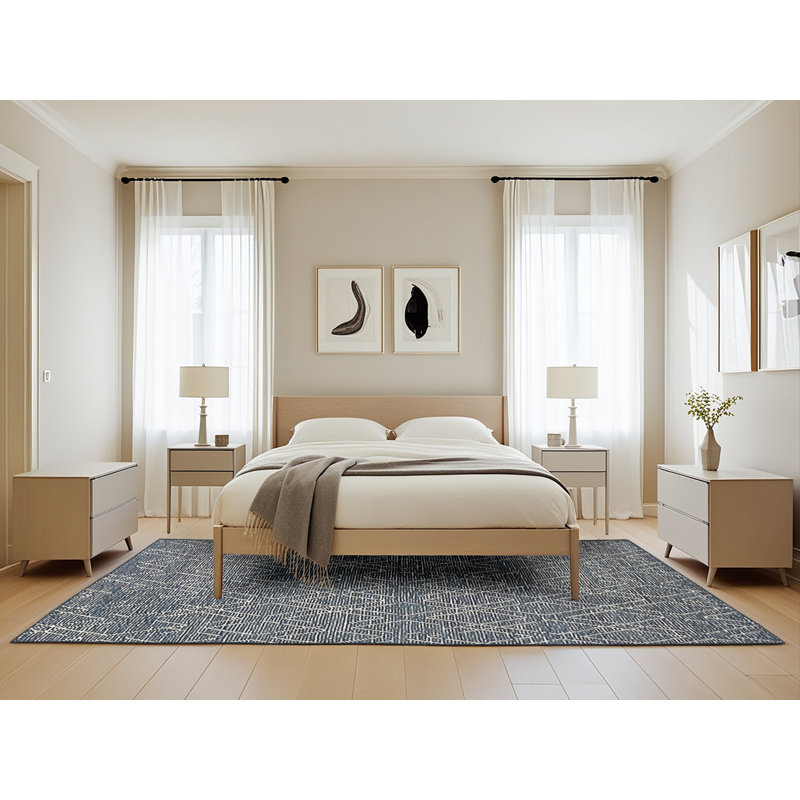 Tapis géométrique gris, Rectangle 5 pi x 8 pi