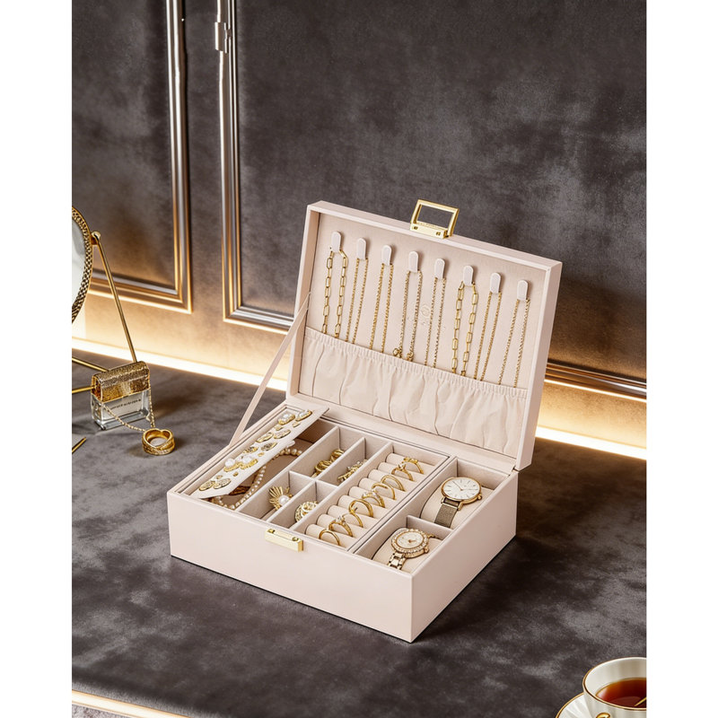 PU-leather Jewellery Box +