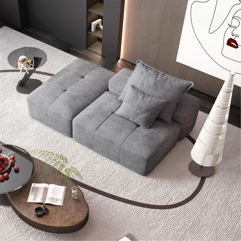 Canapé modulaire surdimensionné Modern, Gris