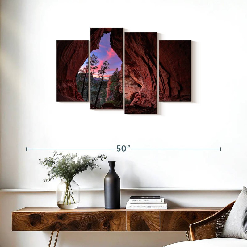 Grotte rouge Nicci, H 22 po x l 36 po