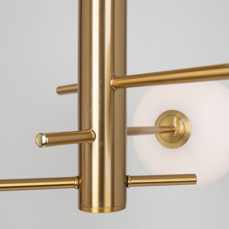 Aurelia Glass Flush Mount, Brass