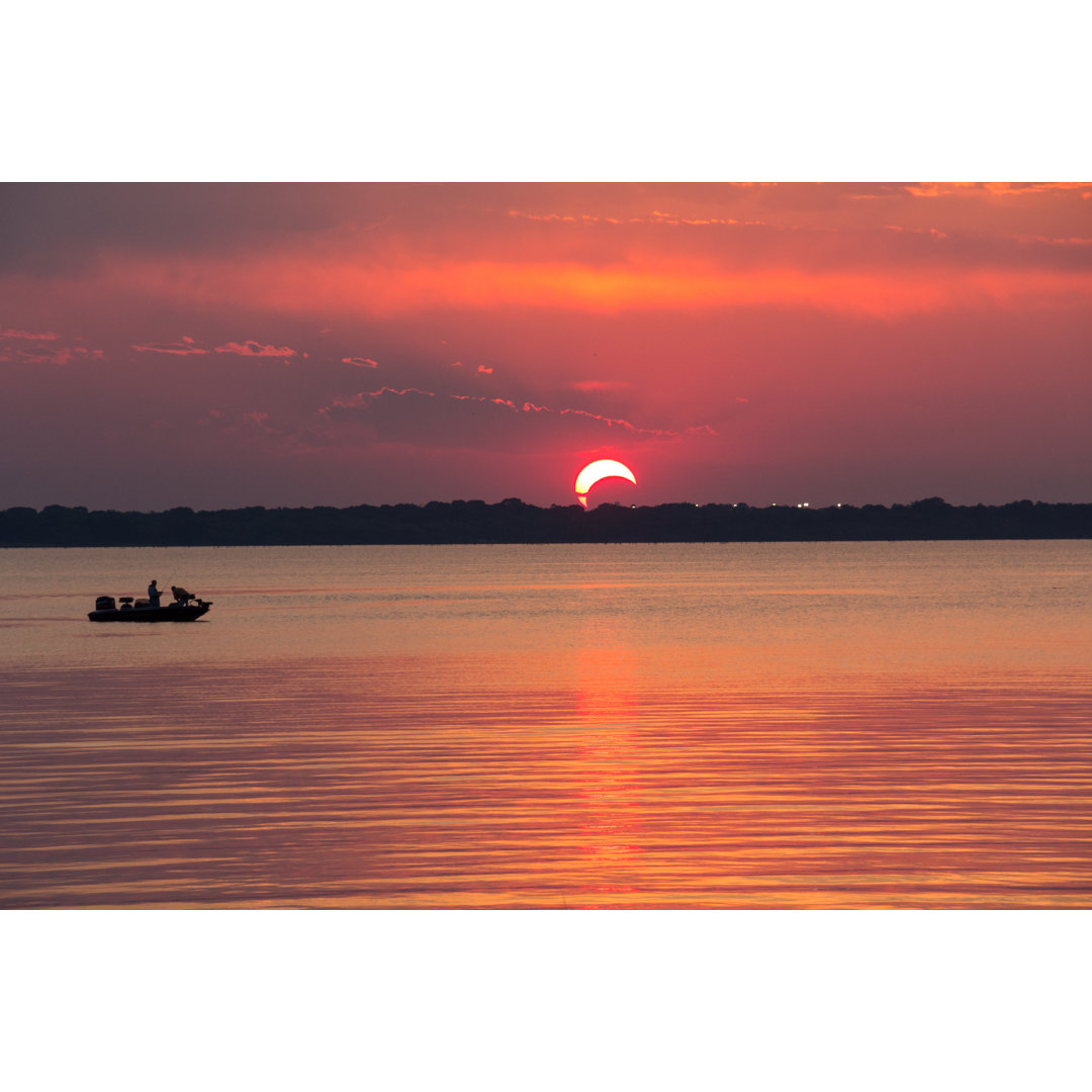 Sonnenuntergang am See - Druck