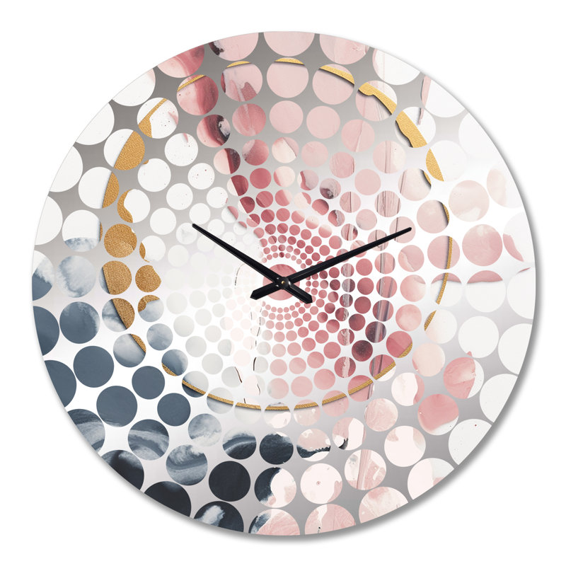 Lyndley - Horloge murale abstraite en marbre, Très grand