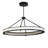 Anillo 1 - Light Brushed Blackened Steel LED Unique/Statement Pendant