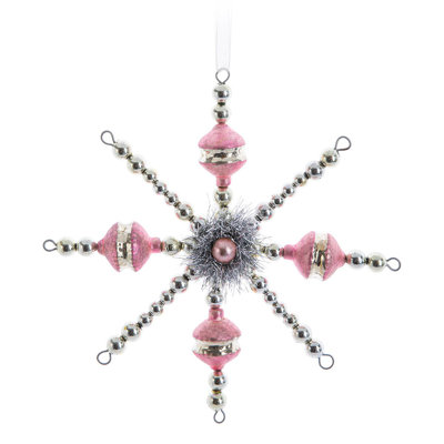 6'' Glass Astrology & Stars Holiday Shaped Ornament