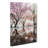 Reflection Of The Pink Blossom Trees - Wrapped Canvas Print-56663893