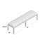 Banc en simili cuir Wilfrid
