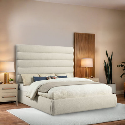 Adam Boucle Fabric Bed