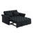 Lovesea Sofa Bed With Pull-Out Bed,Adjsutable Back-Black-650501634