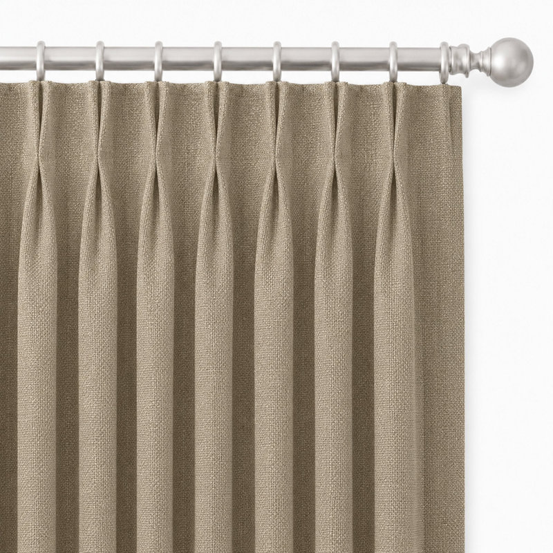 Lennon Fabric | Solid Linen Blend Fabric | Color Sand, Sand