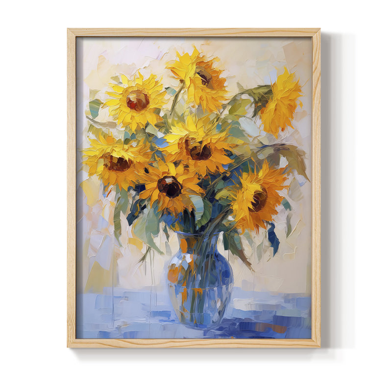 FLORAL Series CDLXVIII Framed Print - Solid Wood, 30" H x 24" W