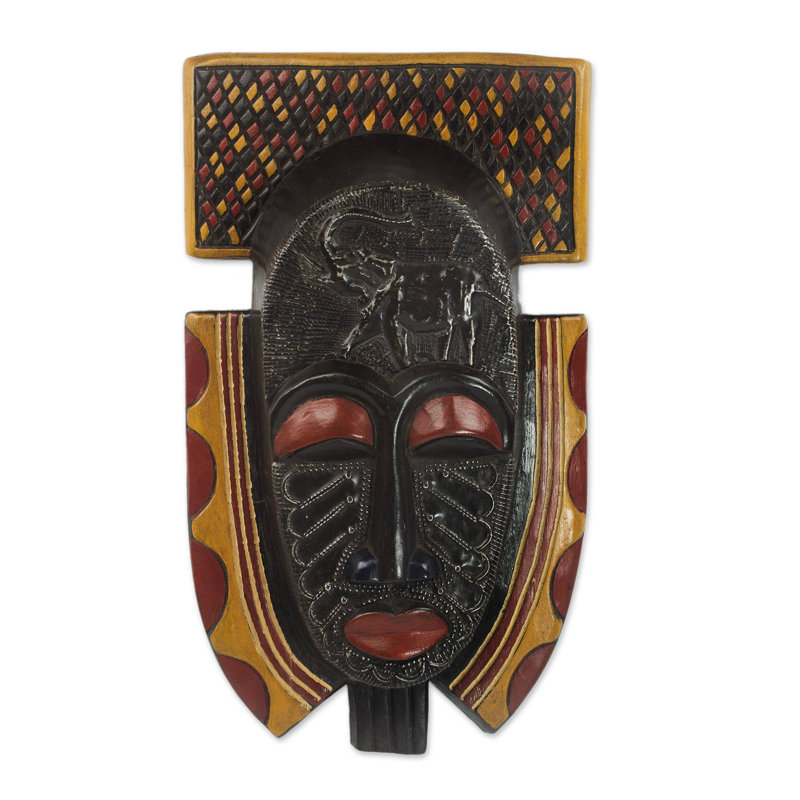 Masque en bois africain osunu