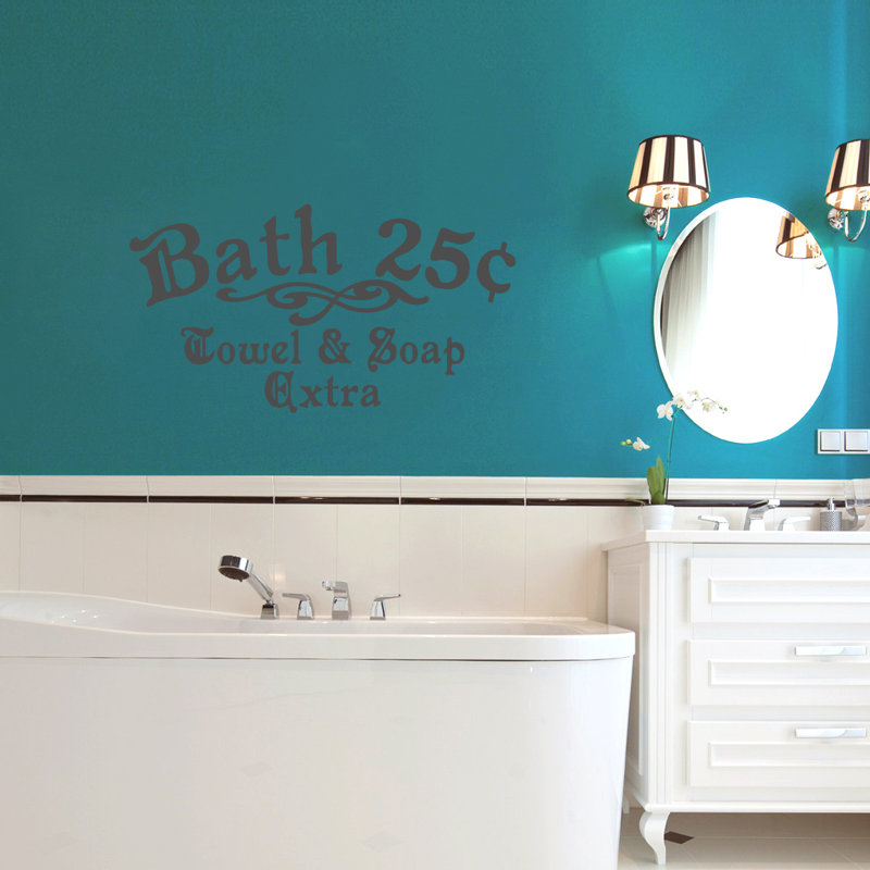 Adhésif décoratif 25cents pour salle de bain et savon, Gris foncé