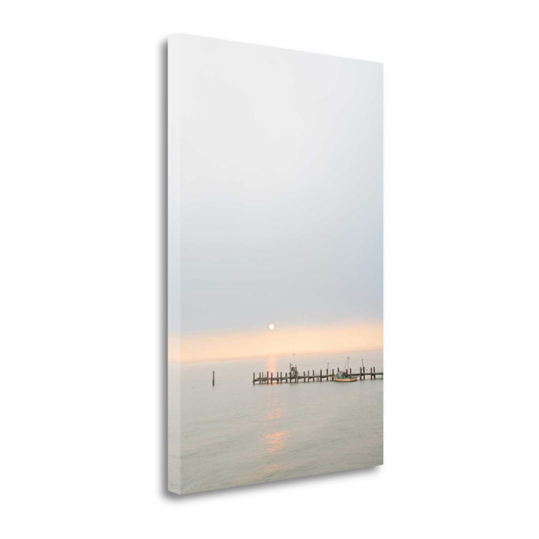 Rosecliff Heights Sunset At The Fishing Boat Pier 1 Giclee Wrap Canvas ...