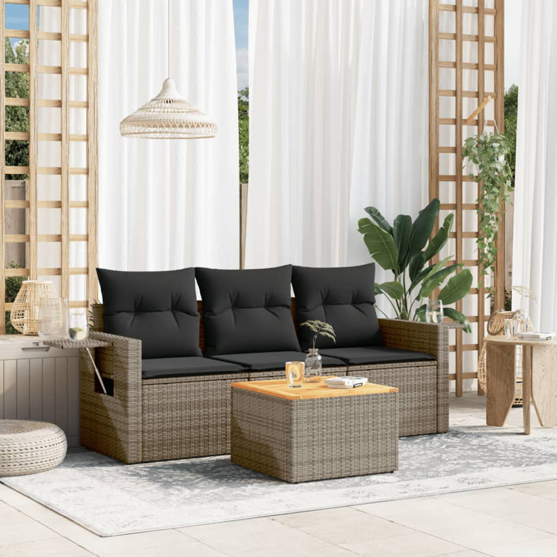 Vidaxl Garden Sofa Set , Gray