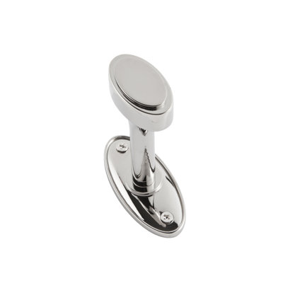 Ovaline 2-1/2" Wall Mounted Polished Nickel Single Hook