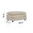 Beige Chenille U-shaped Couch: Modular Large Sectional Sofa With Reversible Chaise And Double Extra Ottomans For Comfort