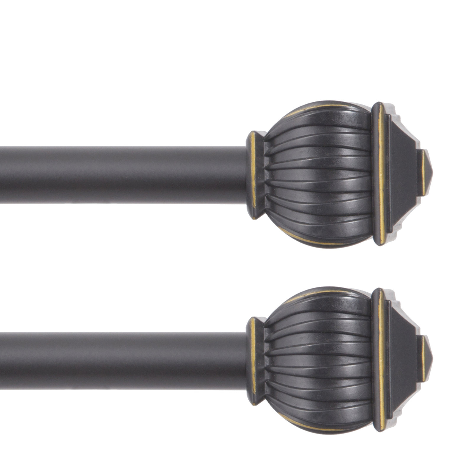 Lowri Beckett Window Curtain Rod, 28" - 48", Brown
