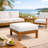 Galvan Solid Wood Teak Outdoor Ottoman-1188851269